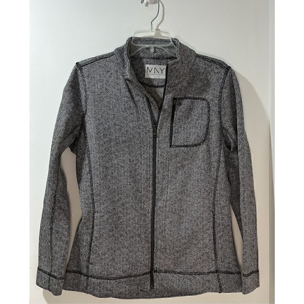 Marc New York Andrew Marc women’s gray full zip jacket w/pockets size M. #C-0784